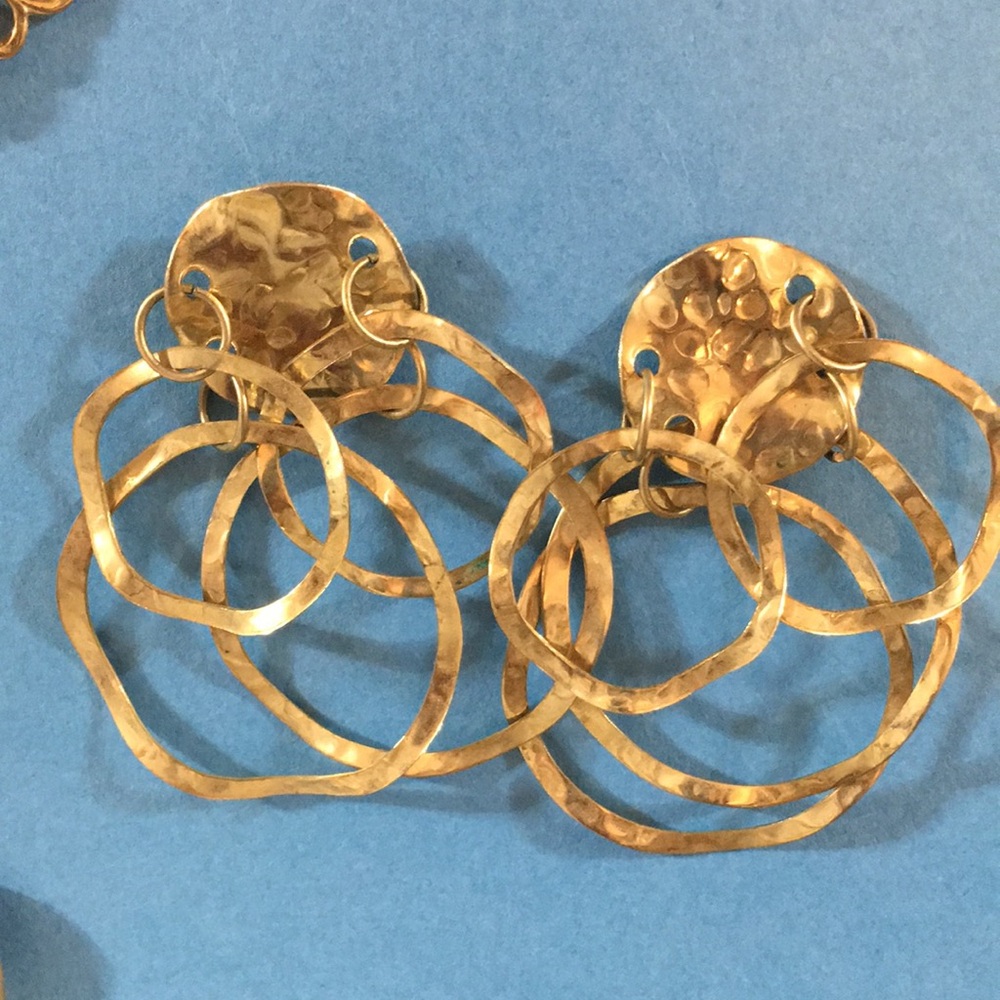 Artisanal Gold Sculptural Earrings